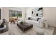 Bright living room featuring modern furnishings and an outdoor view of the pool at 4449 Greenfield Ave, Sarasota, FL 34233
