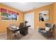 Office with modern furniture, a large window and a closet at 4449 Greenfield Ave, Sarasota, FL 34233