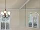 Dining room featuring large mirrors, blinds and view to the outside at 7441 Myrica Dr, Sarasota, FL 34241