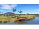 Enjoy the community lakes and picnic pavilion with a lake pier at 8355 Velda Trl, Sarasota, FL 34241