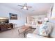 Cozy living room with comfortable seating and access to the dining area at 1255 E Peppertree Dr # 506, Sarasota, FL 34242