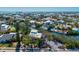 Picturesque aerial view of waterfront homes along canals, featuring lush greenery and scenic waterways at 234 85Th St, Holmes Beach, FL 34217