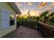 View from a wooden deck at sunset at 234 85Th St, Holmes Beach, FL 34217