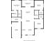 Detailed floor plan showing layout with primary bedroom, living areas, kitchen, and garage at 2840 S Shade Ave, Sarasota, FL 34239