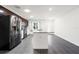Modern kitchen boasts stainless steel appliances, granite countertops, sleek cabinetry and an open layout at 2840 S Shade Ave, Sarasota, FL 34239