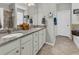 Well-lit bathroom with double vanity, granite countertops, and stylish fixtures at 2918 130Th E Ave, Parrish, FL 34219