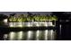 Scenic pond view at night with palm trees and illuminated landscaping at 304 108Th W St, Bradenton, FL 34209