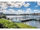 Community dock with boat access and serene lake views at 3204 Lake Bayshore Dr # 407, Bradenton, FL 34205