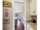 Charming kitchen featuring white cabinets, granite countertops, and stainless steel appliances at 3465 Gulfmead Dr, Sarasota, FL 34242