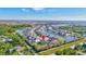 Community aerial view highlighting the property's location near lakes and green spaces at 4010 Lindever Ln, Palmetto, FL 34221