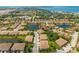 Aerial of a well-planned community with ponds, beautiful landscaping, and easy access roads at 4225 Overture Cir, Bradenton, FL 34209