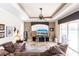 Well-decorated living room with a ceiling fan and tile floors at 5391 90Th Avenue E Cir, Parrish, FL 34219