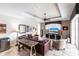Comfortable living room with a large sofa and entertainment center at 5391 90Th Avenue E Cir, Parrish, FL 34219