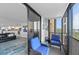 Balcony with seating offering seamless indoor-outdoor living and panoramic water views, enhancing the home's appeal at 707 S Gulfstream Ave # 501, Sarasota, FL 34236