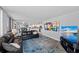 Open concept living room with kitchen at 707 S Gulfstream Ave # 501, Sarasota, FL 34236