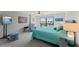 A serene primary bedroom featuring a beautiful water view and modern decor at 707 S Gulfstream Ave # 501, Sarasota, FL 34236
