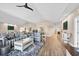 Living room with comfortable seating, high ceilings and an open floor plan at 1280 Dolphin Bay Way # 503, Sarasota, FL 34242