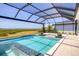 Screened pool with water features, bar seating, and scenic views provides an oasis for relaxation and entertainment at 1613 4Th E St, Palmetto, FL 34221
