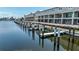 Waterfront condos offering exclusive boat docks for easy access to the water and boating activities at 1617 Sea Haven Dr # 501, Punta Gorda, FL 33950