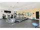 Well-equipped fitness center featuring treadmills, elliptical machines, and wall-mounted TVs at 1712 Starling Dr # 101, Sarasota, FL 34231