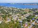 Aerial view of a neighborhood near the water, with a detailed outline of the property lines at 2326 2Nd E Ave, Bradenton, FL 34208