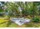 Outdoor chess board in lush backyard at 2326 2Nd E Ave, Bradenton, FL 34208