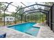 Screened-in pool with spa and brick patio at 2326 2Nd E Ave, Bradenton, FL 34208