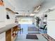 Spacious garage with ample storage, work areas, and access to the outdoors at 2705 21St W Ave, Bradenton, FL 34205