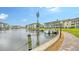 Waterfront view with boat dock and easy access at 4350 Chatham Dr # E-105, Longboat Key, FL 34228
