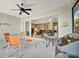 The lanai provides an easy transition to the interior of the house at 5009 Lake Overlook Ave, Bradenton, FL 34208