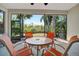 The lanai provides an easy transition to the yard at 5009 Lake Overlook Ave, Bradenton, FL 34208