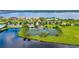 Aerial view of the community's well-maintained tennis courts, perfect for recreation and friendly competition at 5009 Lake Overlook Ave, Bradenton, FL 34208