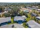 Aerial view of a charming neighborhood with mature trees, featuring well-manicured lawns at 6087 Coral Way, Bradenton, FL 34207