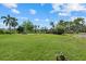 Expansive, verdant yard with a charming home nestled among swaying palm trees, perfect for outdoor activities and relaxation at 6718 68Th E Ave, Bradenton, FL 34203