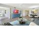 The home's living room boasts an open floorplan and stylish decor at 7173 W Country Club N Dr # 141, Sarasota, FL 34243