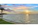 Beautiful water view showing the expansive bay and the gorgeous sunset at 99 Sunset Dr # 102, Sarasota, FL 34236
