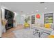 Comfortable living room with a fireplace, stylish decor and an inviting, cozy atmosphere at 11219 93Rd St, Largo, FL 33773