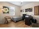 Guest bedroom features a comfortable single bed and a workspace at 1322 Millbrook Cir, Bradenton, FL 34212