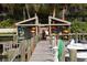 Waterfront community dock with kayak storage and boat access at 1720 Glenhouse Dr # Gl430, Sarasota, FL 34231