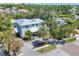 Aerial view of a traditional two-story home showcasing its manicured landscaping at 1815 Grove St, Sarasota, FL 34239
