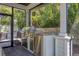 The outdoor kitchen features stainless steel appliances and granite countertops at 1815 Grove St, Sarasota, FL 34239