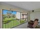 Enjoy the relaxing screened lanai overlooking the manicured lawn, perfect for outdoor living at 2640 Clubhouse Dr # 204, Sarasota, FL 34232