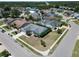 An overhead perspective displays a peaceful community with tidy landscaping and serene surroundings at 4033 Dover E Dr, Bradenton, FL 34203