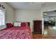 Bedroom with hardwood floors at 4033 Dover E Dr, Bradenton, FL 34203
