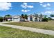 Charming single-story home boasts a well-maintained lawn and a two-car garage, enhancing its curb appeal at 4033 Dover E Dr, Bradenton, FL 34203