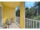 This balcony is the perfect place to unwind and enjoy the outdoors at 8827 White Sage Loop, Lakewood Ranch, FL 34202