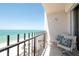 Comfortable outdoor seating area with ocean view at 1212 Benjamin Franklin Dr # 901, Sarasota, FL 34236