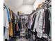 Walk-in closet offering ample storage space with shelving and hanging racks, perfect for organization at 16134 Paynes Mill Dr, Bradenton, FL 34211