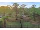 Fenced dog park area surrounded by mature trees and green space with amenities for dogs and their owners at 232 Explorer Dr # 15, Osprey, FL 34229