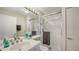 Bright bathroom featuring a glass-enclosed shower and modern vanity with appealing decorations at 3080 Grand Bay Blvd # 533, Longboat Key, FL 34228